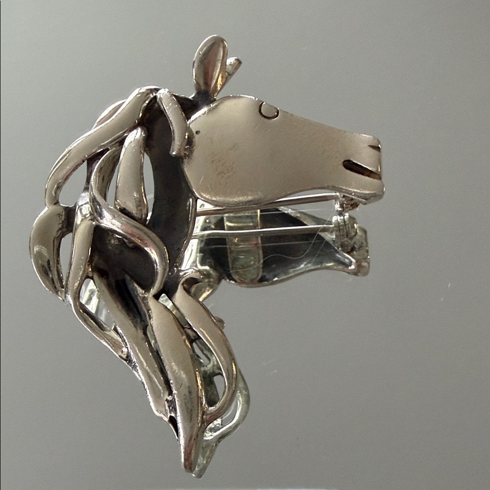 Silpada 925 Silver HORSE Stallion  pendant / broach Equestrian Country Jewelry